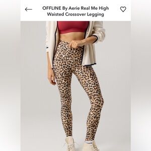 Aerie Leopard Print High-Waisted Leggings